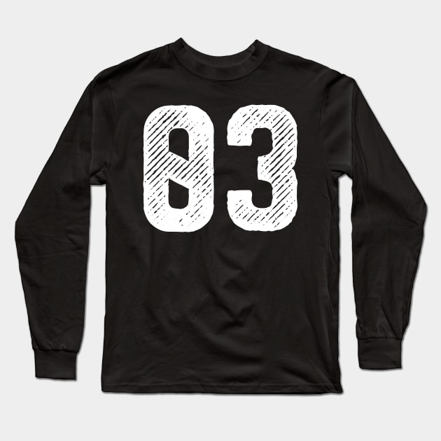 Rough Number 03 Long Sleeve T-Shirt by colorsplash